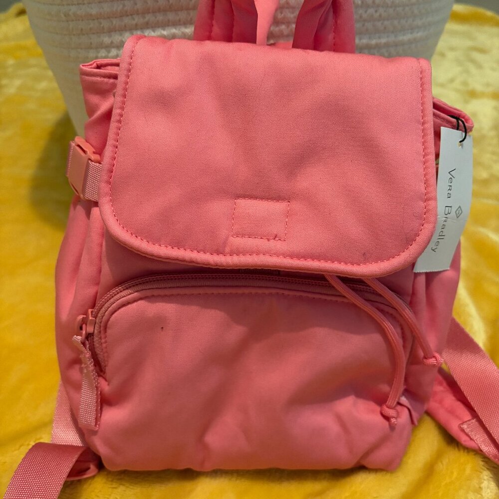 Vera Bradley Cotton Utility Mini Backpack Purse